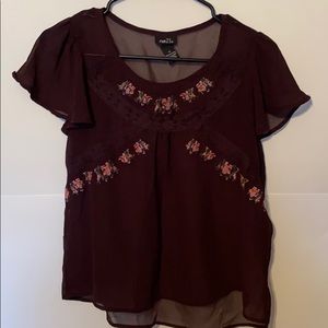 Rue 21 sheer blouse